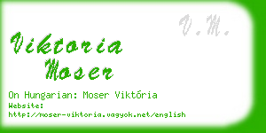 viktoria moser business card